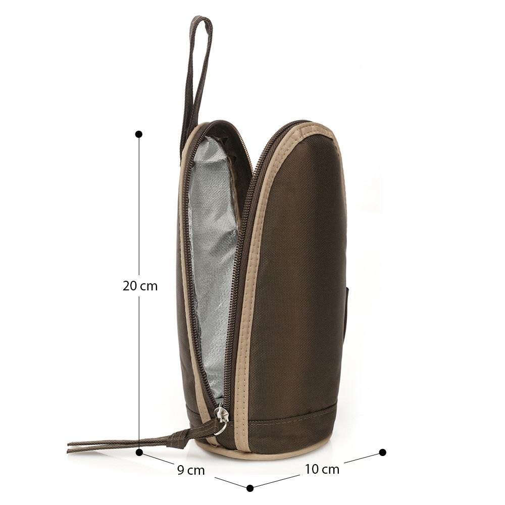 Little Story - Insulated Bottle Bag - Brown