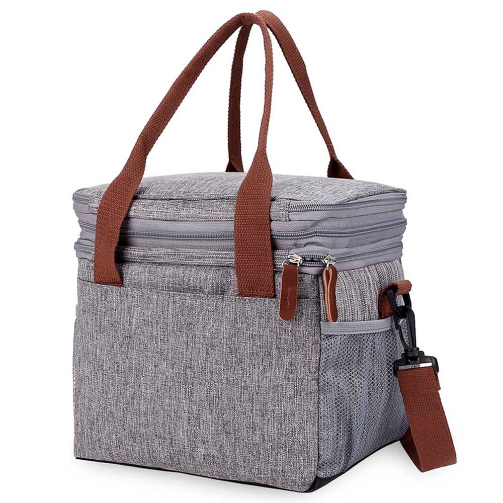 Little Story Insulated Expandable Lunch Bag - Grey