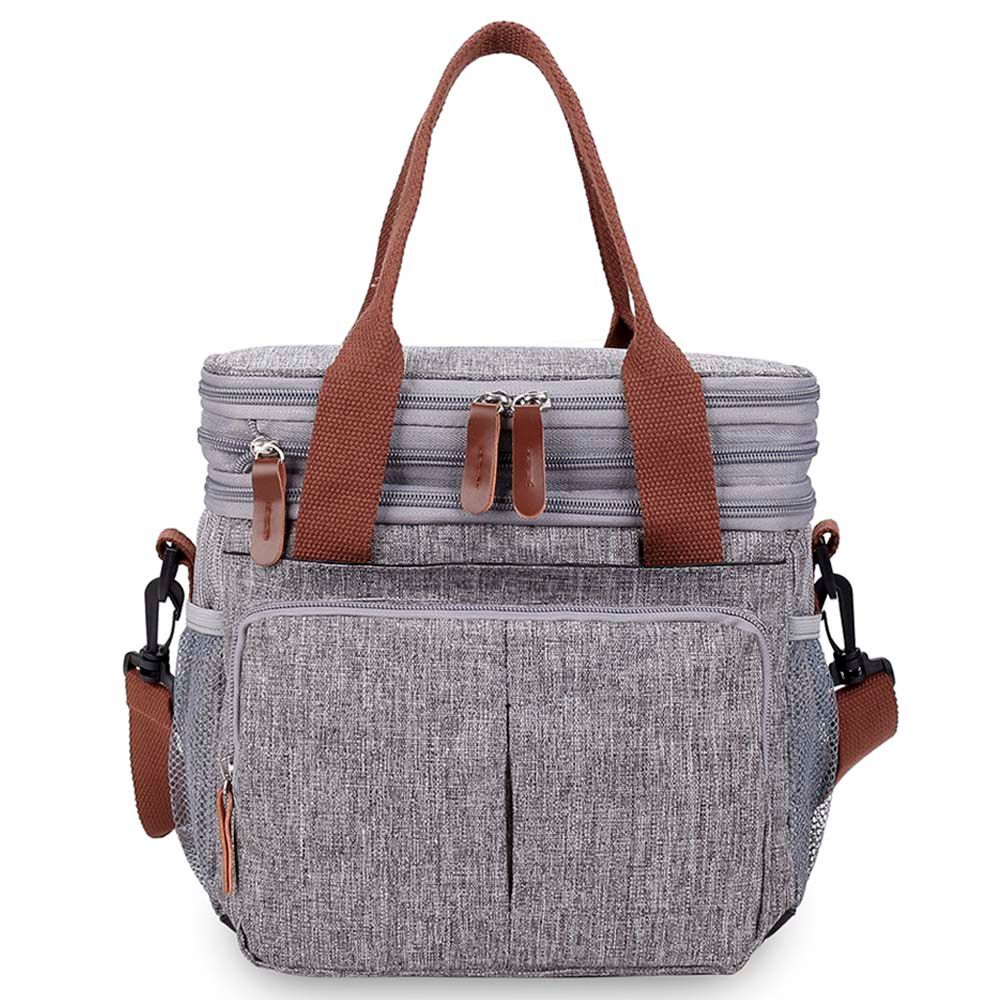 Little Story Insulated Expandable Lunch Bag - Grey