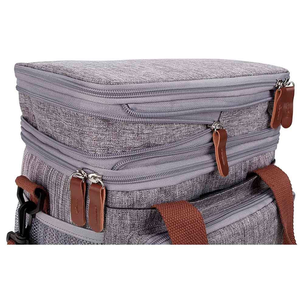 Little Story Insulated Expandable Lunch Bag - Grey