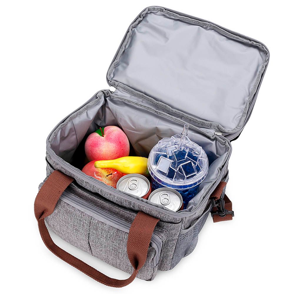 Little Story Insulated Expandable Lunch Bag - Grey