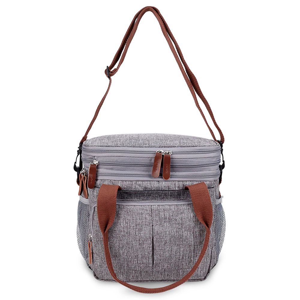 Little Story Insulated Expandable Lunch Bag - Grey