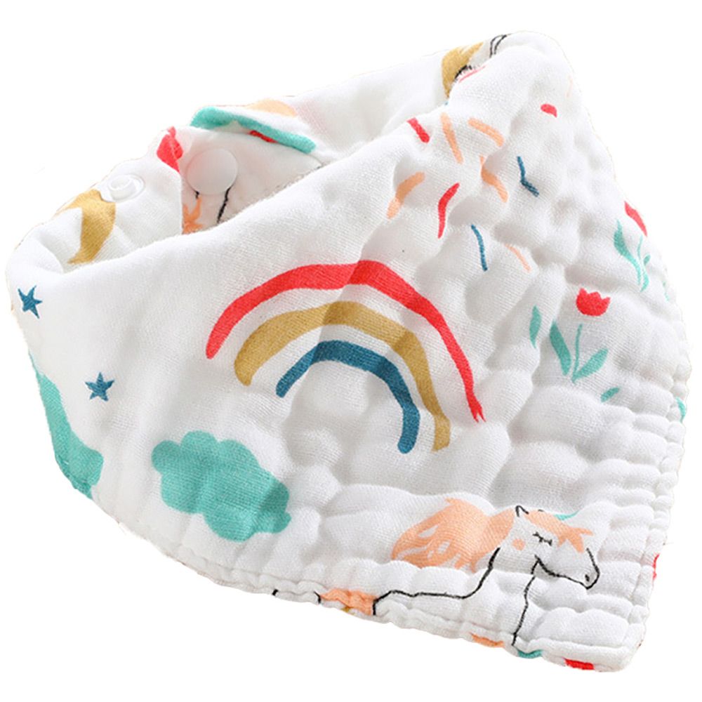 Little Story - Muslin Bandana Bibs Pack of 2 - Unicorn