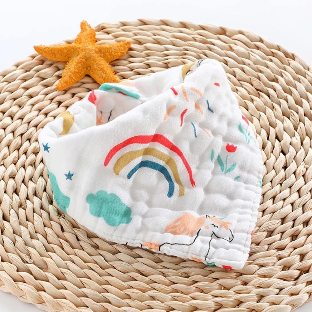 Little Story - Muslin Bandana Bibs Pack of 2 - Unicorn