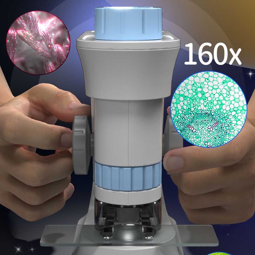 Little Story - Scientific Portable Optical Microscope Toy - Blue