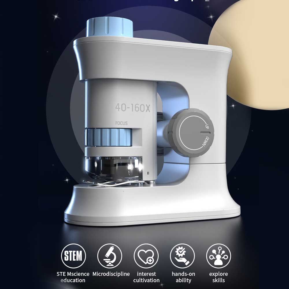 Little Story - Scientific Portable Optical Microscope Toy - Blue