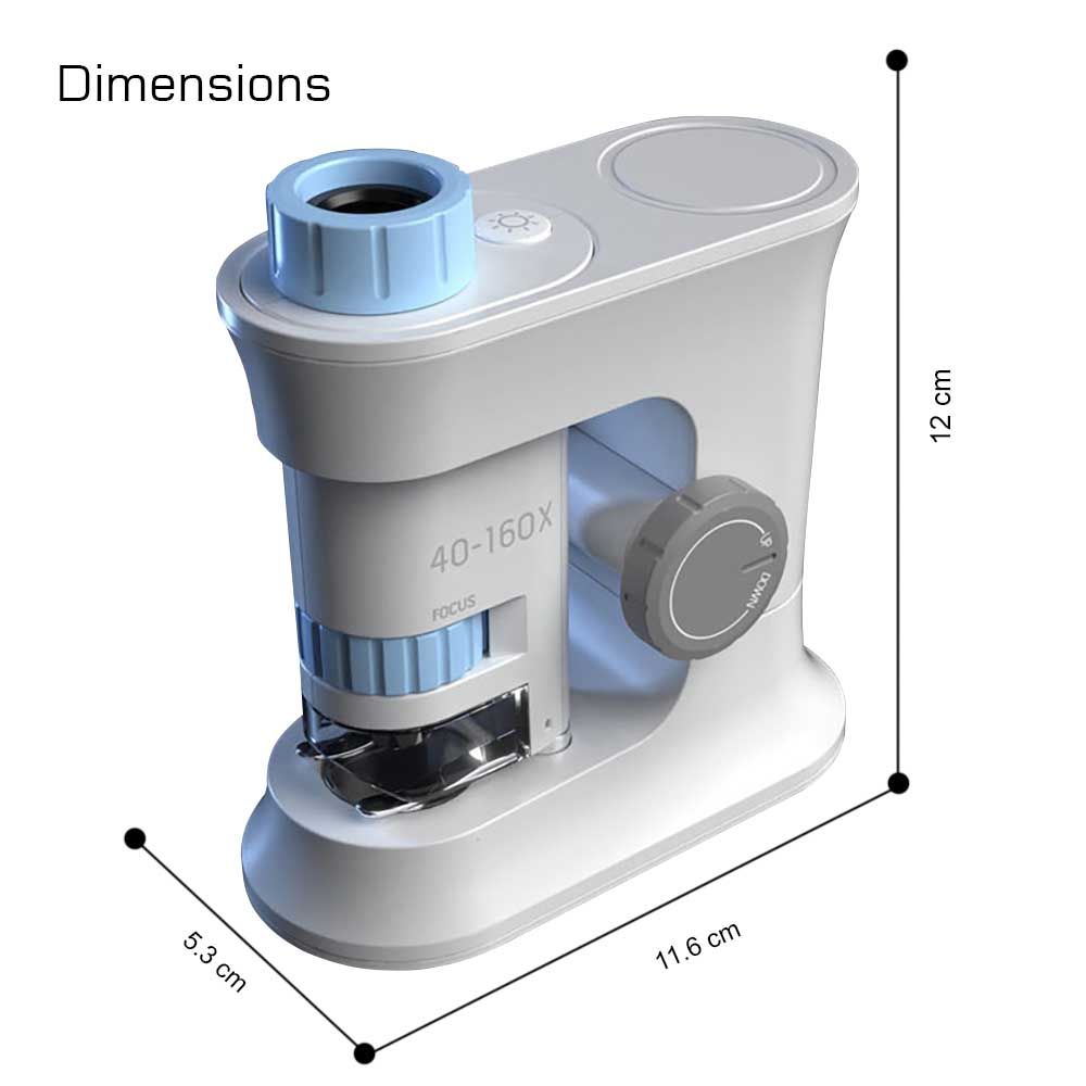 Little Story - Scientific Portable Optical Microscope Toy - Blue