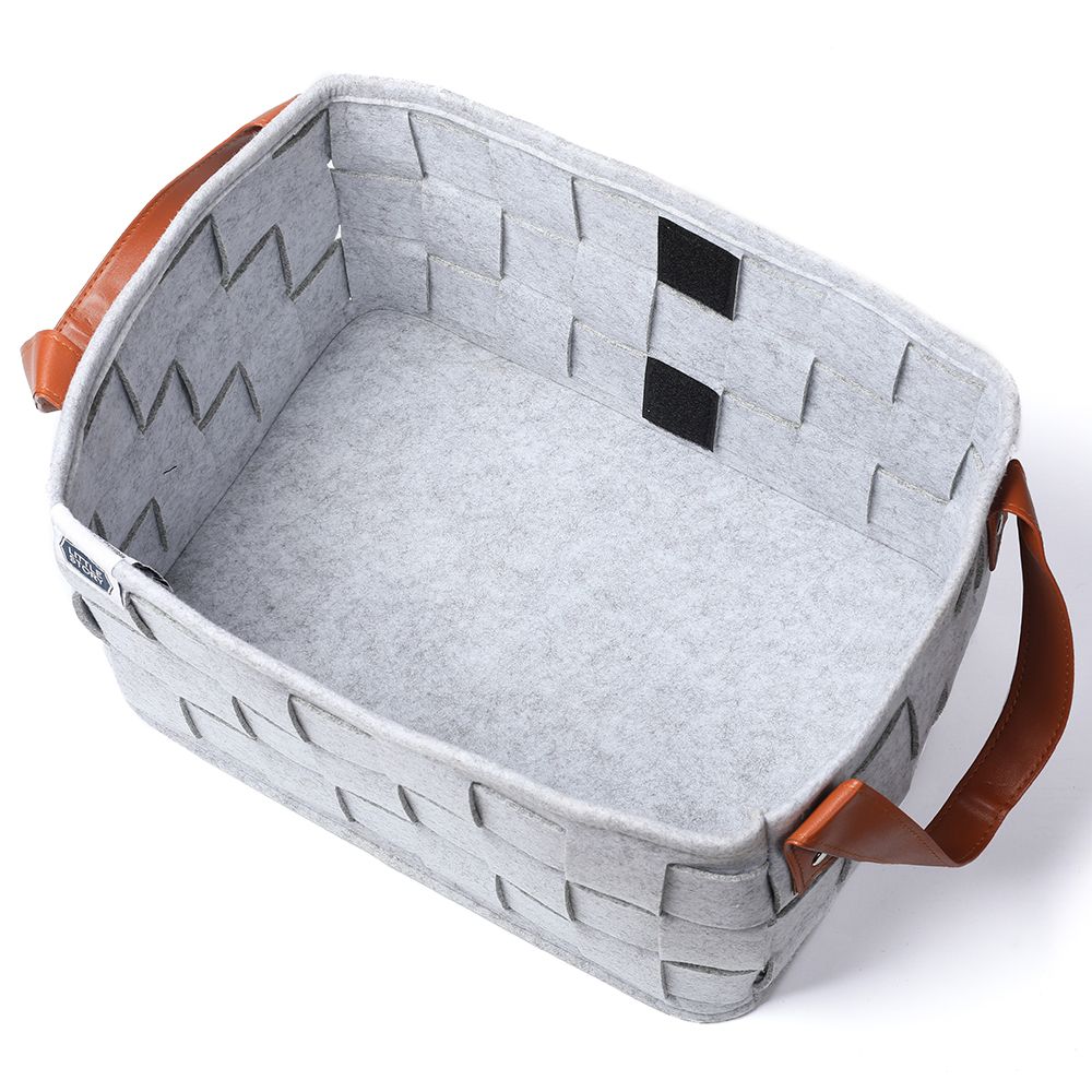 Little Story - Multi-Purpose Laundry Caddy Basket Felt - Grey