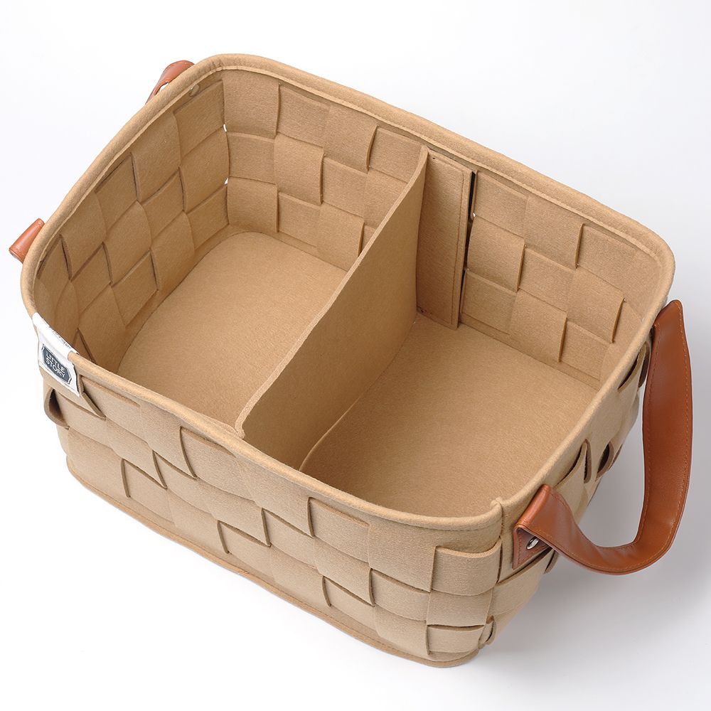 Little Story - Multi-Purpose/Laundry Caddy Basket Felt - Khaki