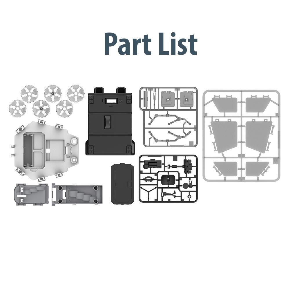 Little Story - Diy Solar Mars Exploration Rover - 46 pcs