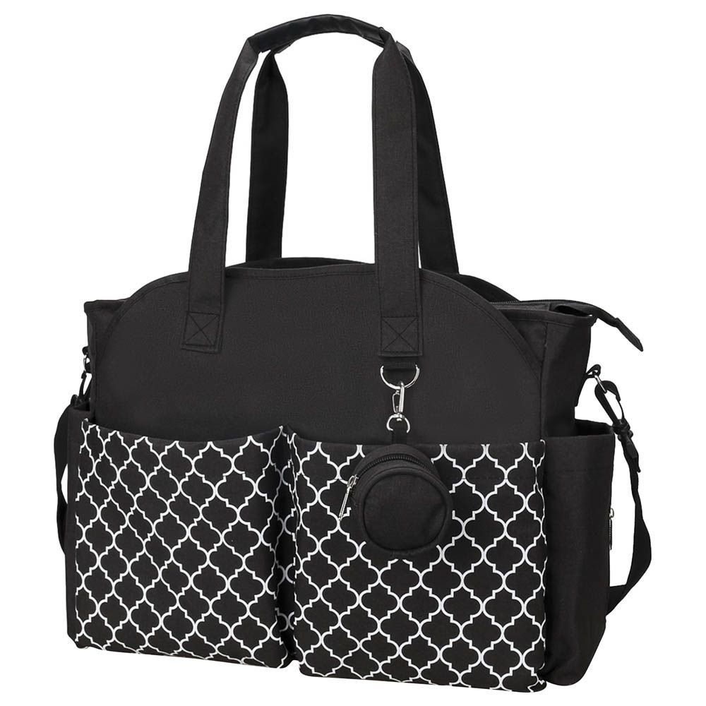 Little Story - Signature Diaper Bag - Black