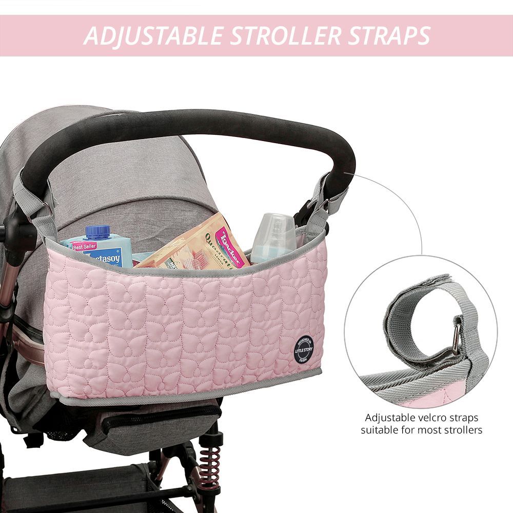 Little Story - Premium Stroller Bag - Pink