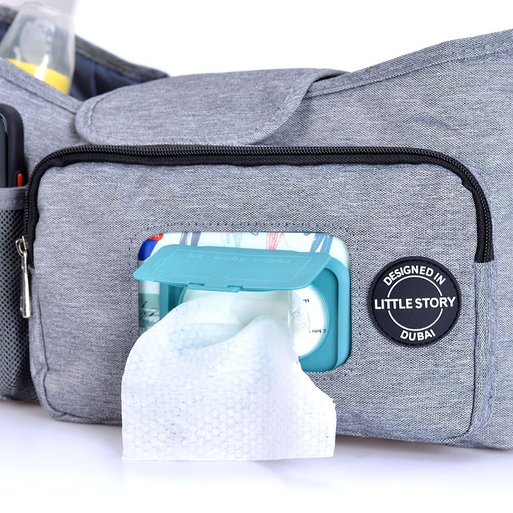 Little Story - Stroller Diaper Organizer Bag - Grey