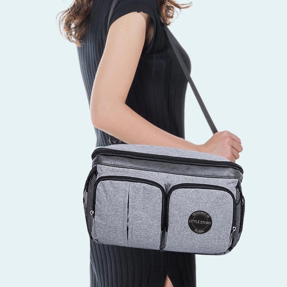 Little Story - Stroller Organizer Travel Bag - Grey