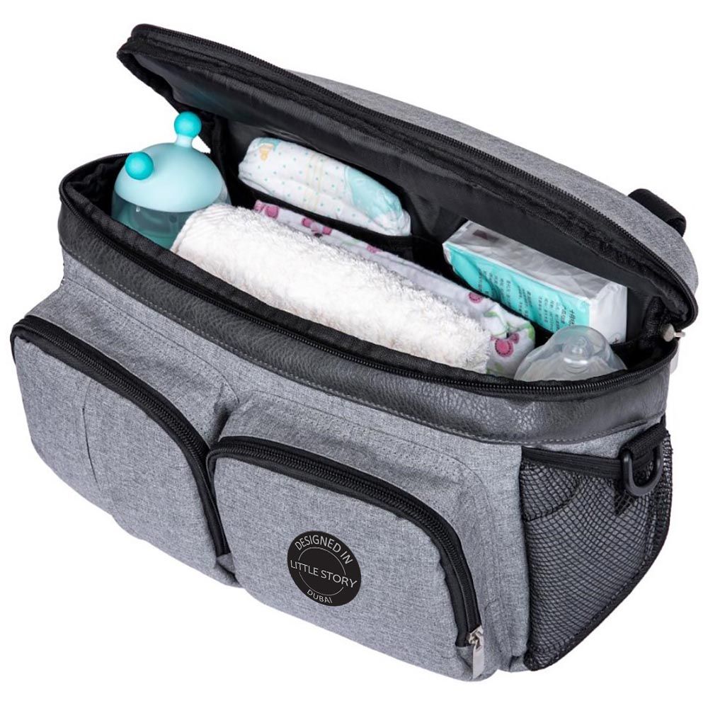 Little Story - Stroller Organizer Travel Bag - Grey