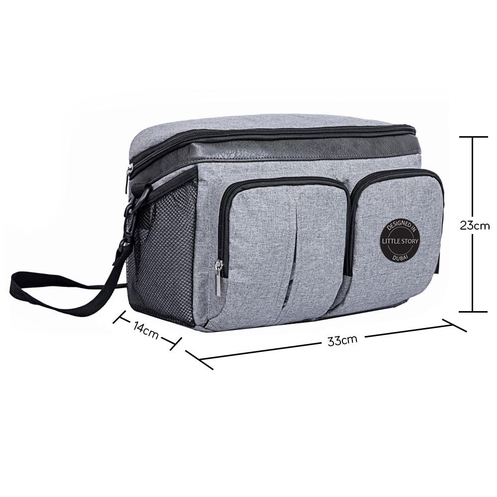 Little Story - Stroller Organizer Travel Bag - Grey