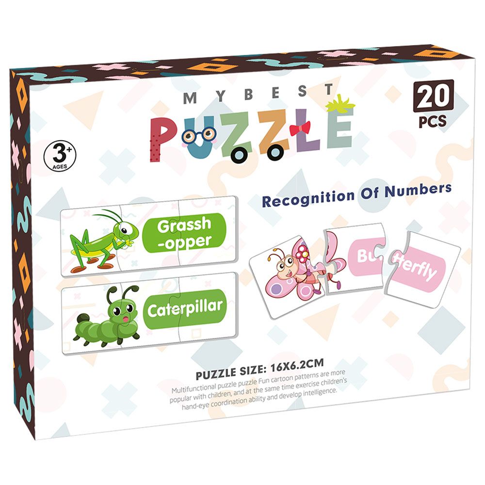 Little Story - 20-in-1 Recognition of Numbers Puzzle - Insects