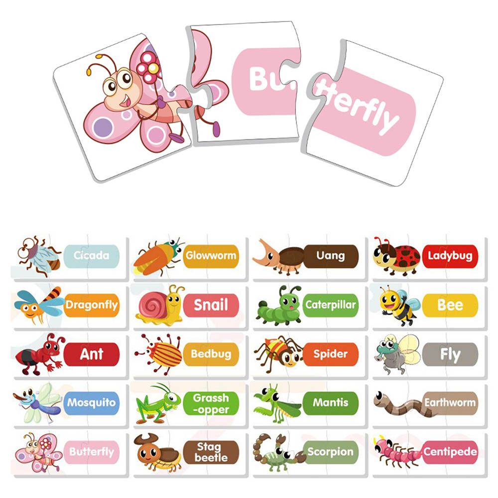 Little Story - 20-in-1 Recognition of Numbers Puzzle - Insects