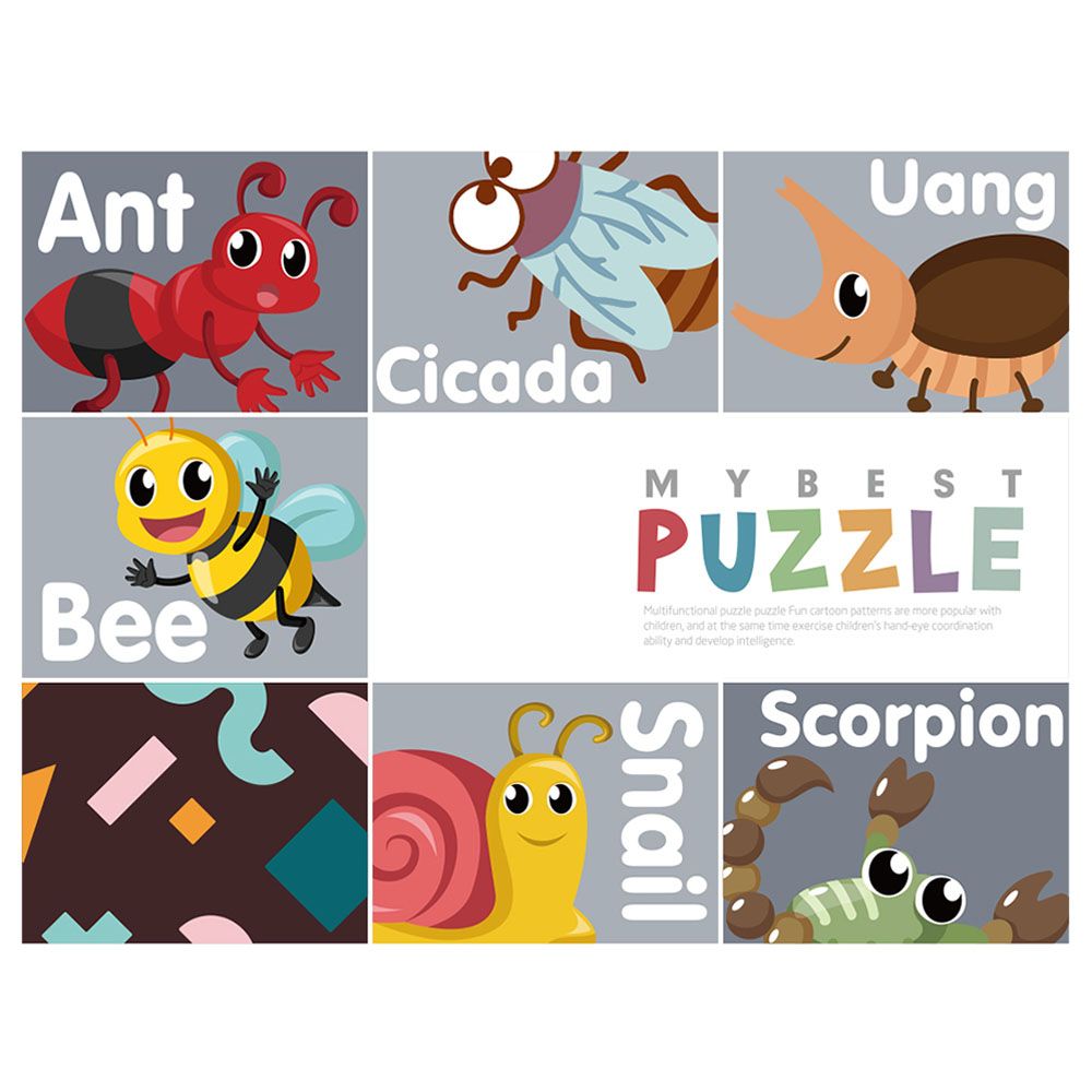 Little Story - 20-in-1 Recognition of Numbers Puzzle - Insects