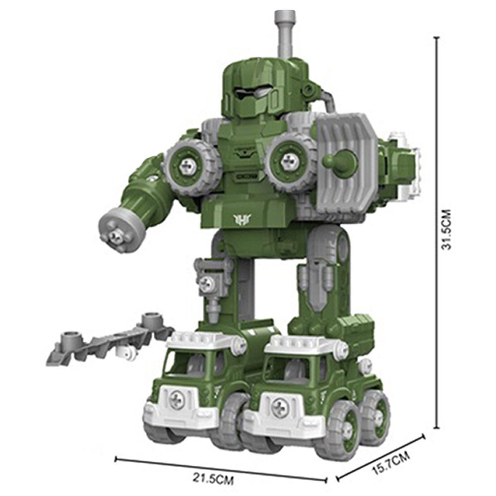 ليتل ستوري - لعبة روبوت عسكري متحول لمركبة 5 في 1 للتحكم عن بعد - أخضر