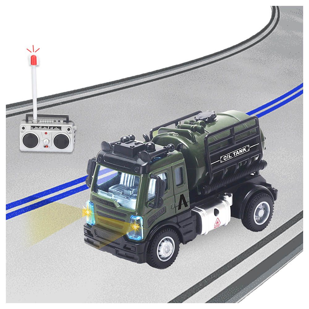 Little Story - Military Truck w/ Remote Control - Green