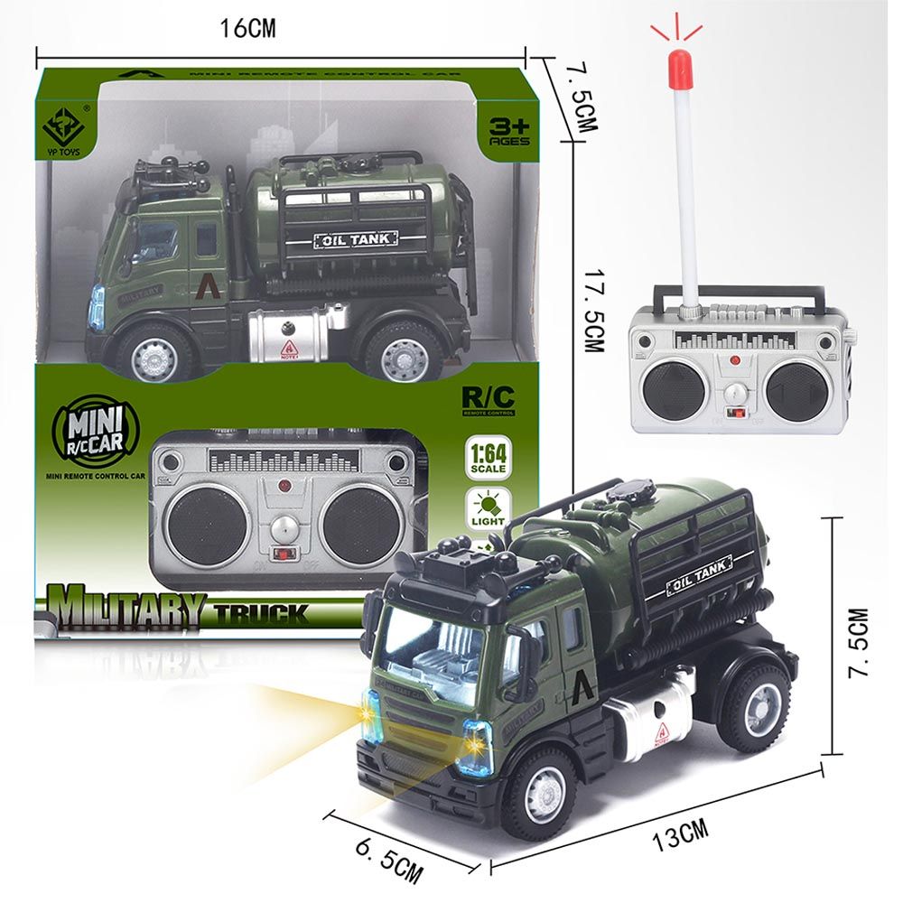 Little Story - Military Truck w/ Remote Control - Green