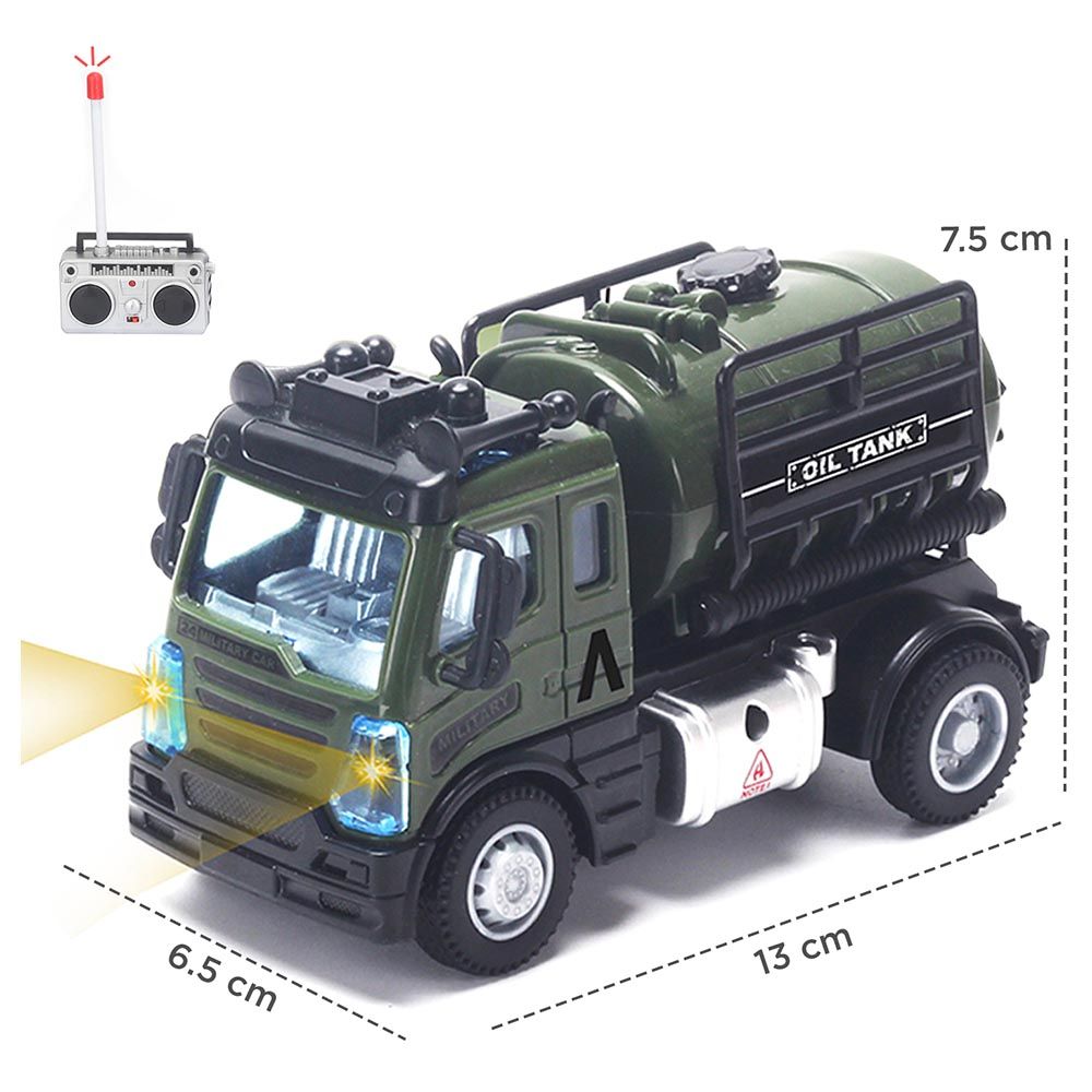 Little Story - Military Truck w/ Remote Control - Green