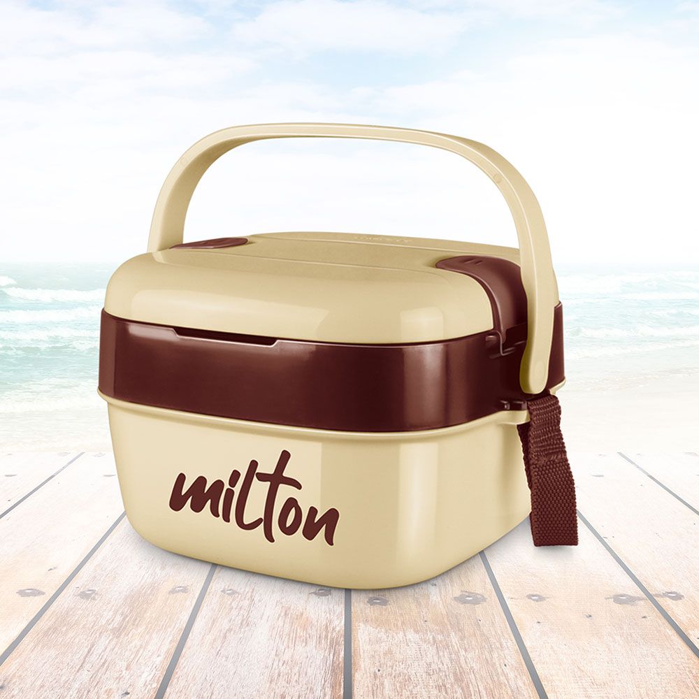 Milton - Cubic Small Inner Stainless Steel Lunch Box - 800ml - Ivory