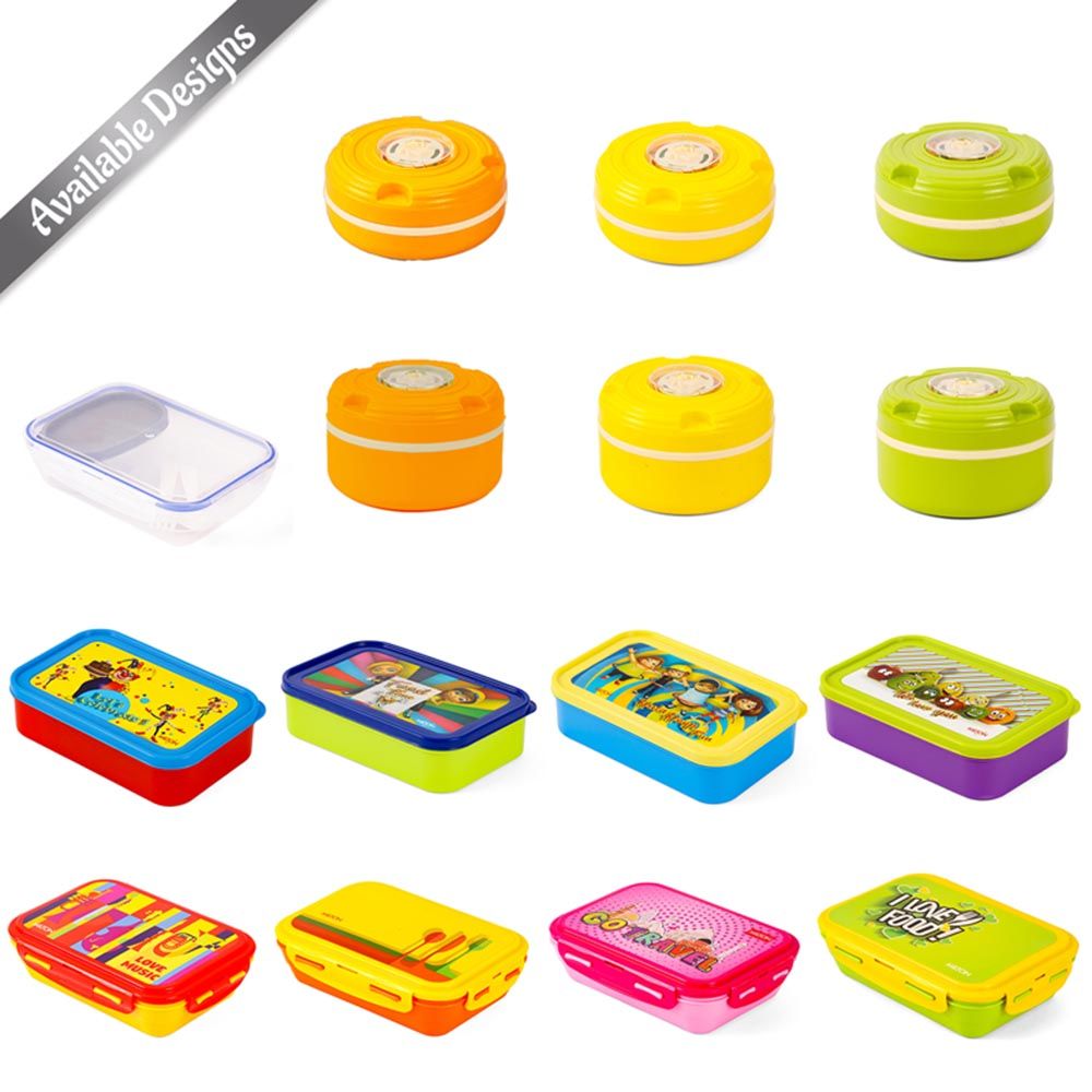 Milton - Fun Treat Lunch Box w/ Container - 1200ml - Yellow