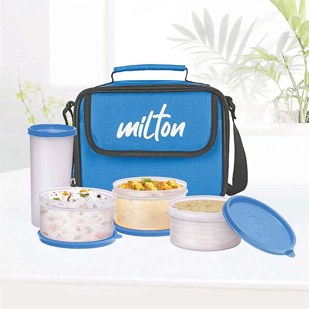 Milton - Meal Combi Lunch Box Cotaniners w/ Lunch Bag - Cyan