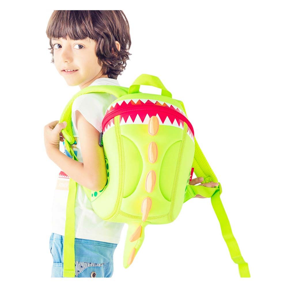 Nohoo - Jungle Dinosaur Backpack - Green - 12-Inch