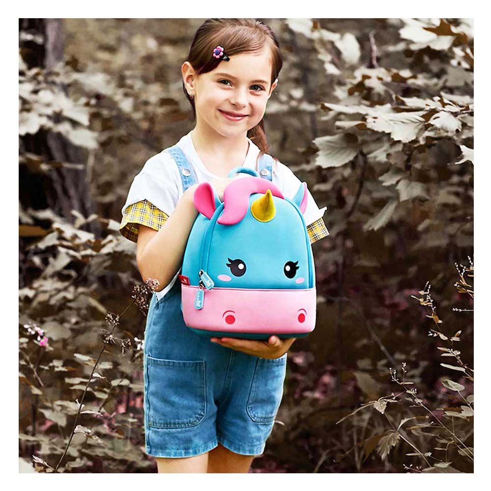 Nohoo - Wow Unicorn Backpack Medium - Blue - 10.8 Inch