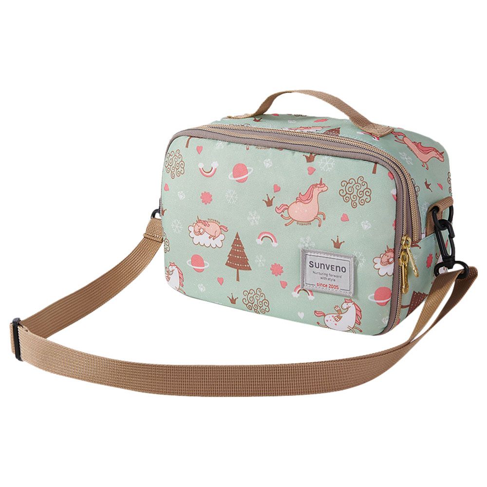 Sunveno - Diaper Changing Clutch w/ Mat - Green Dream