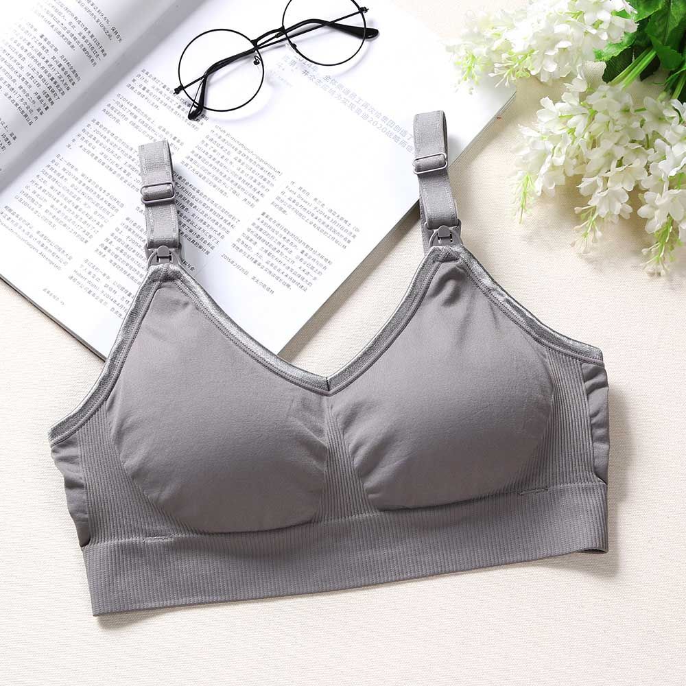 Sunveno - Breastfeeding Nursing Bra - Grey