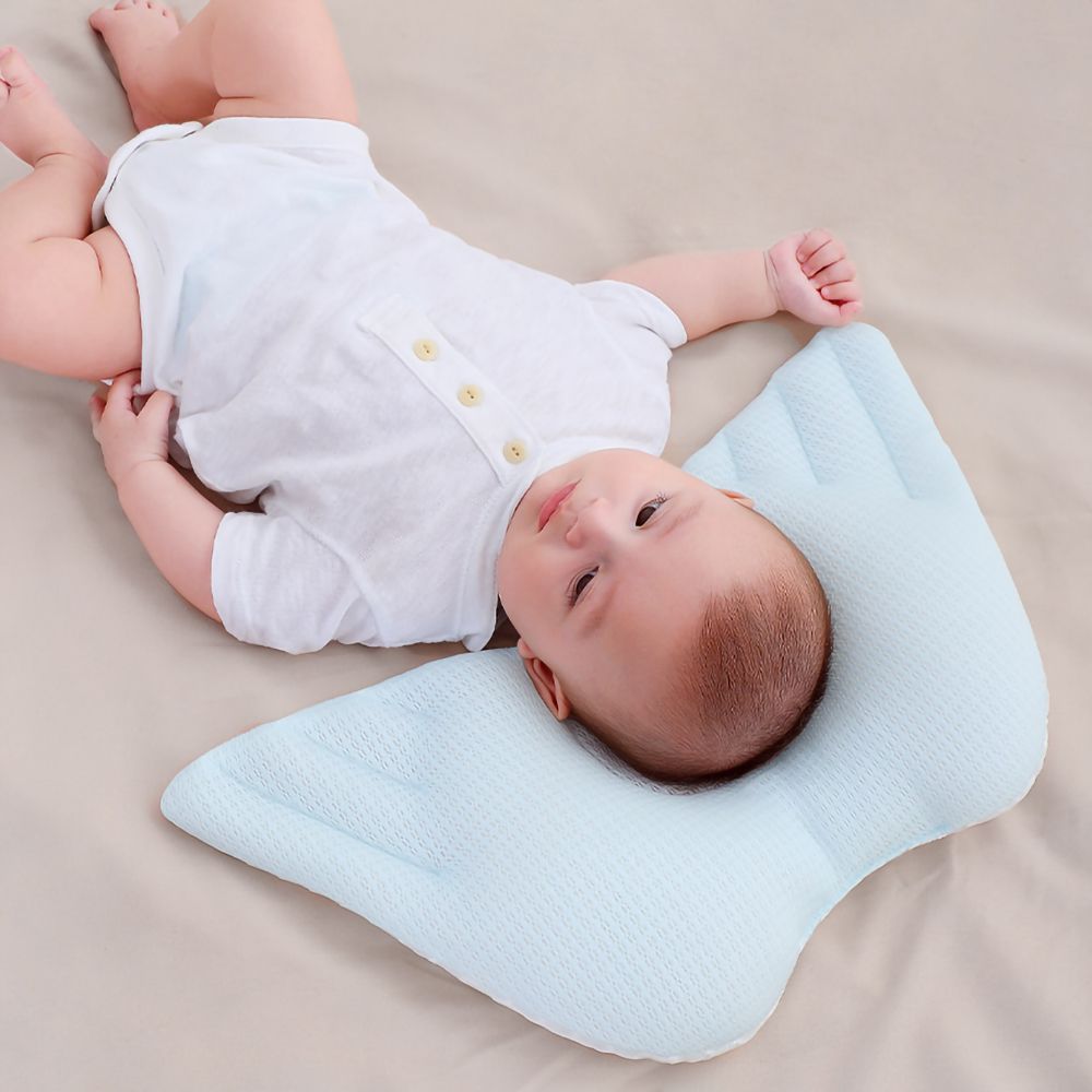 Sunveno - Infant Head Shaper Wings Pillow - Blue