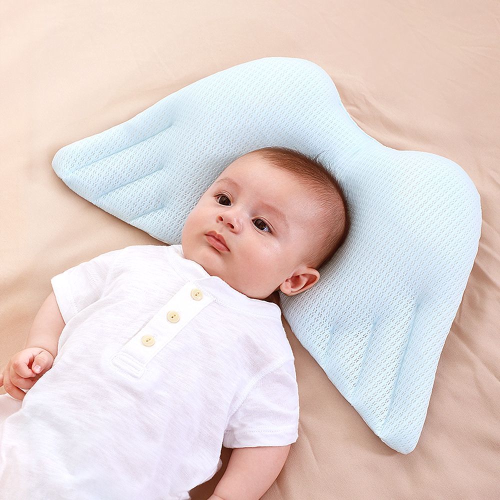 Sunveno - Infant Head Shaper Wings Pillow - Blue