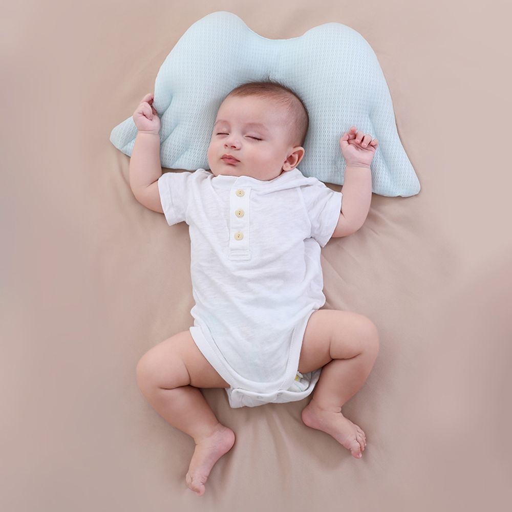 Sunveno - Infant Head Shaper Wings Pillow - Blue