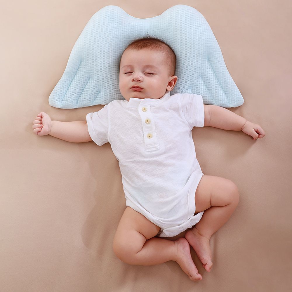 Sunveno - Infant Head Shaper Wings Pillow - Blue