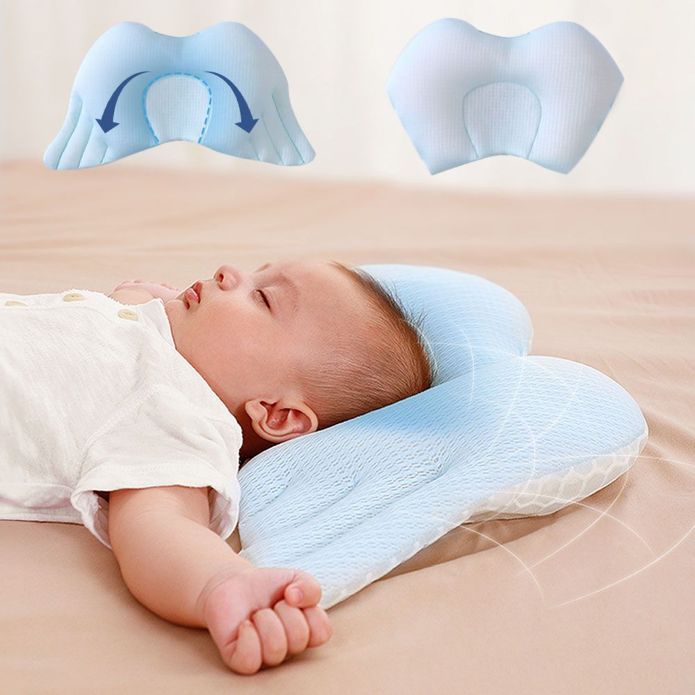 Sunveno - Infant Head Shaper Wings Pillow - Blue