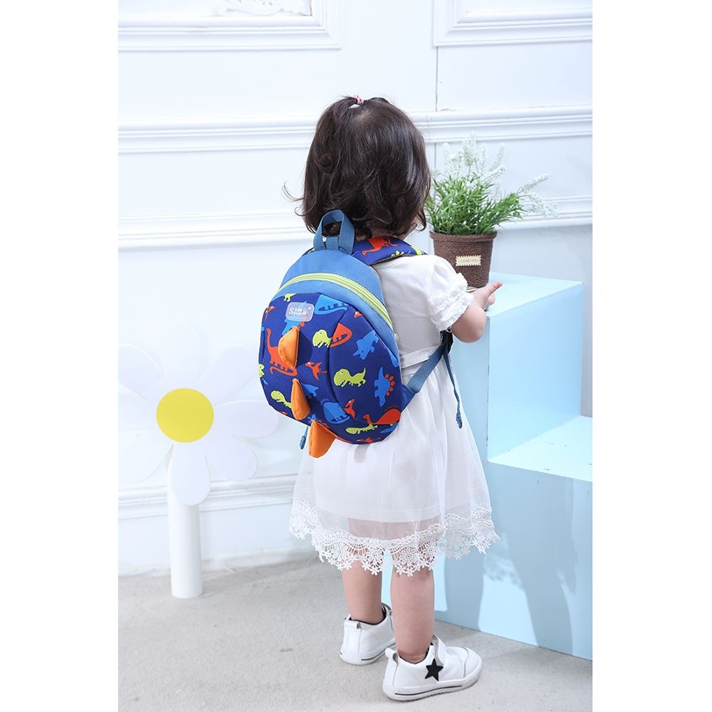 Sunveno - Kids Backpack - Dinosaur Blue - 7.8 Inch