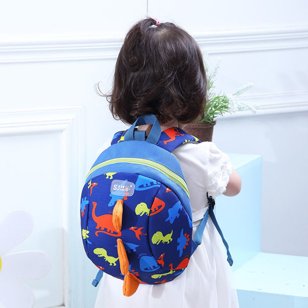 Sunveno - Kids Backpack - Dinosaur Blue - 7.8 Inch