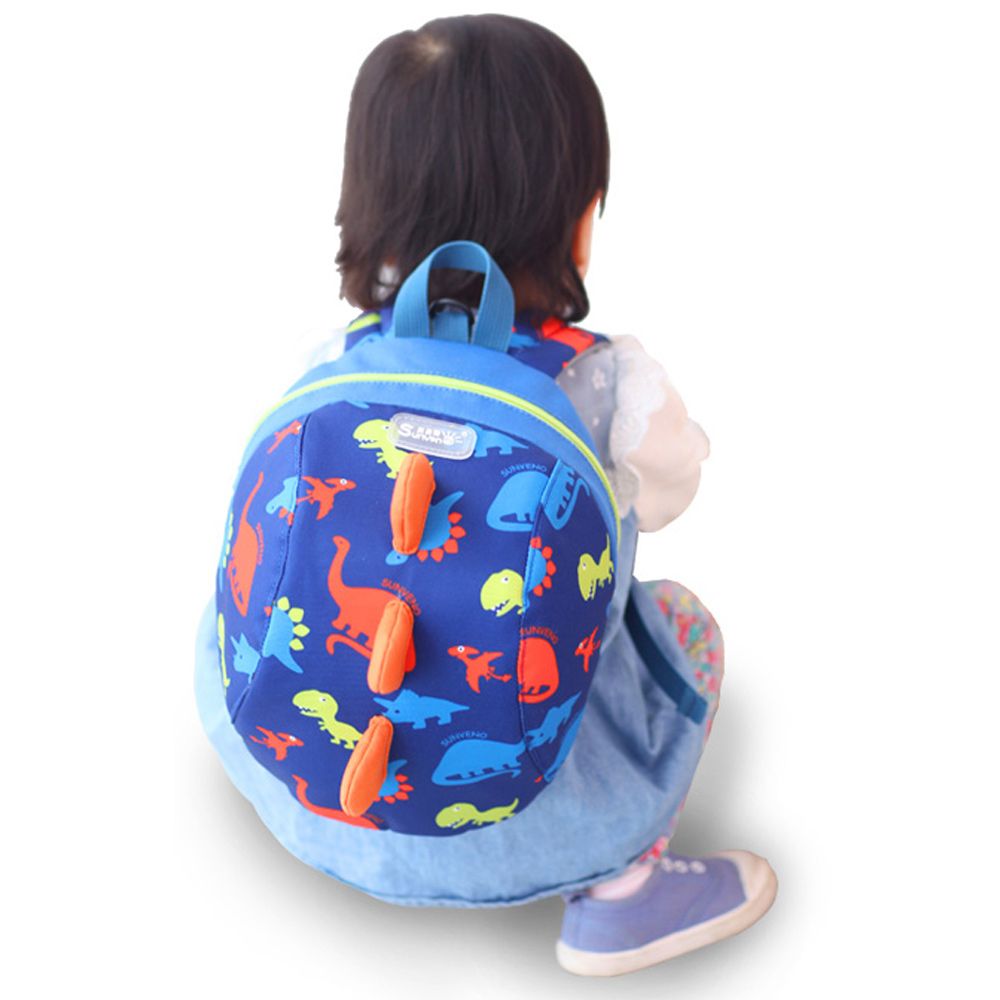 Sunveno - Kids Backpack - Dinosaur Blue - 7.8 Inch