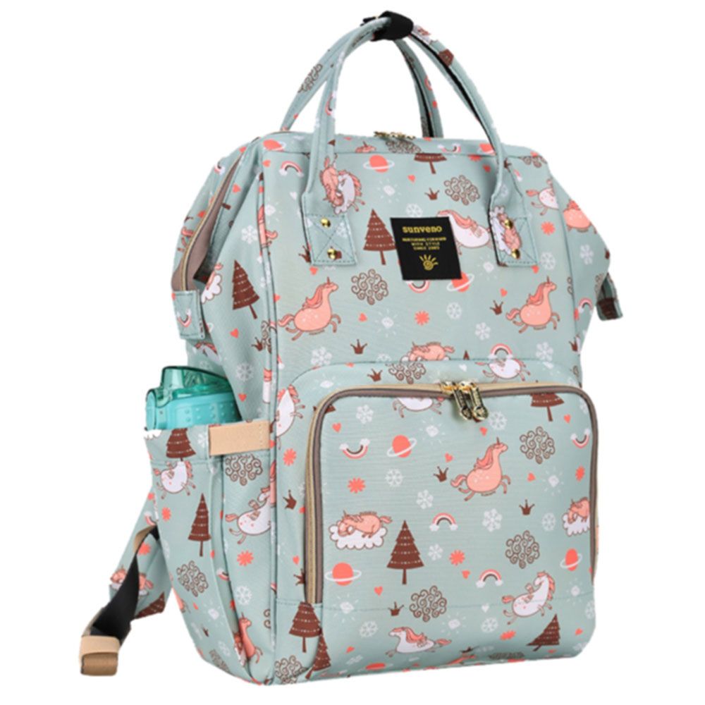 Sunveno - Diaper Bag - Green Dream Sky