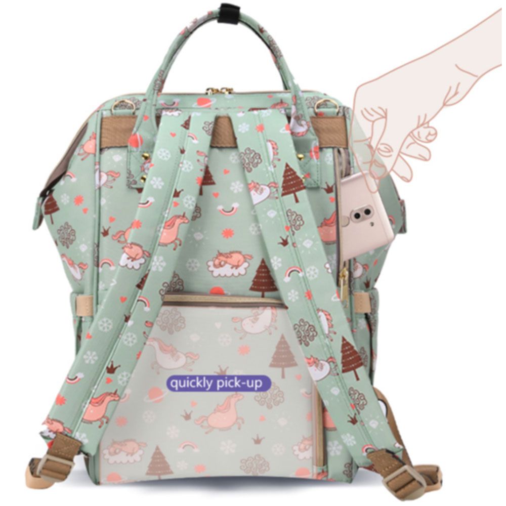 Sunveno - Diaper Bag - Green Dream Sky