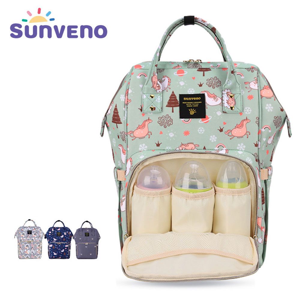 Sunveno - Diaper Bag - Green Dream Sky