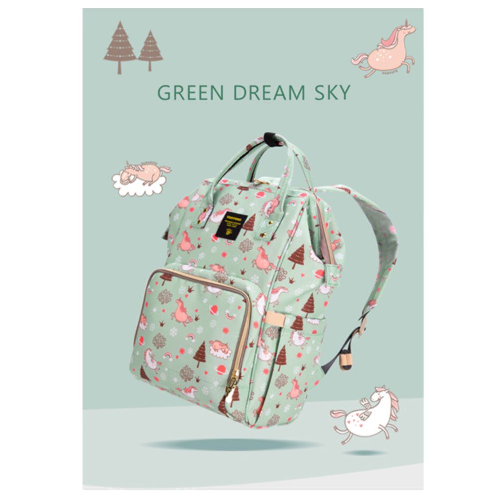 Sunveno - Diaper Bag - Green Dream Sky