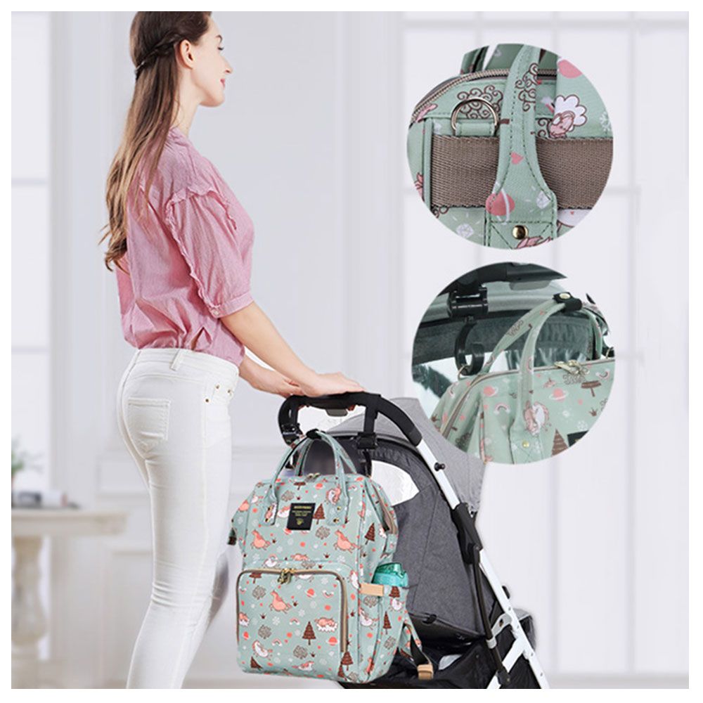 Sunveno - Diaper Bag - Green Dream Sky