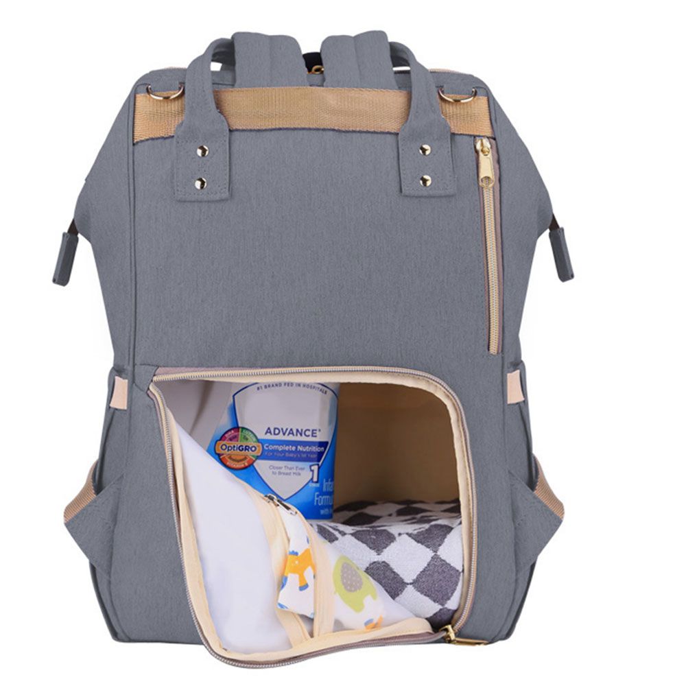 Sunveno - Diaper Bag with USB - Grey