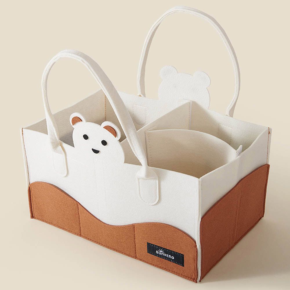 Sunveno - Diaper Caddy Organizer - Ivory