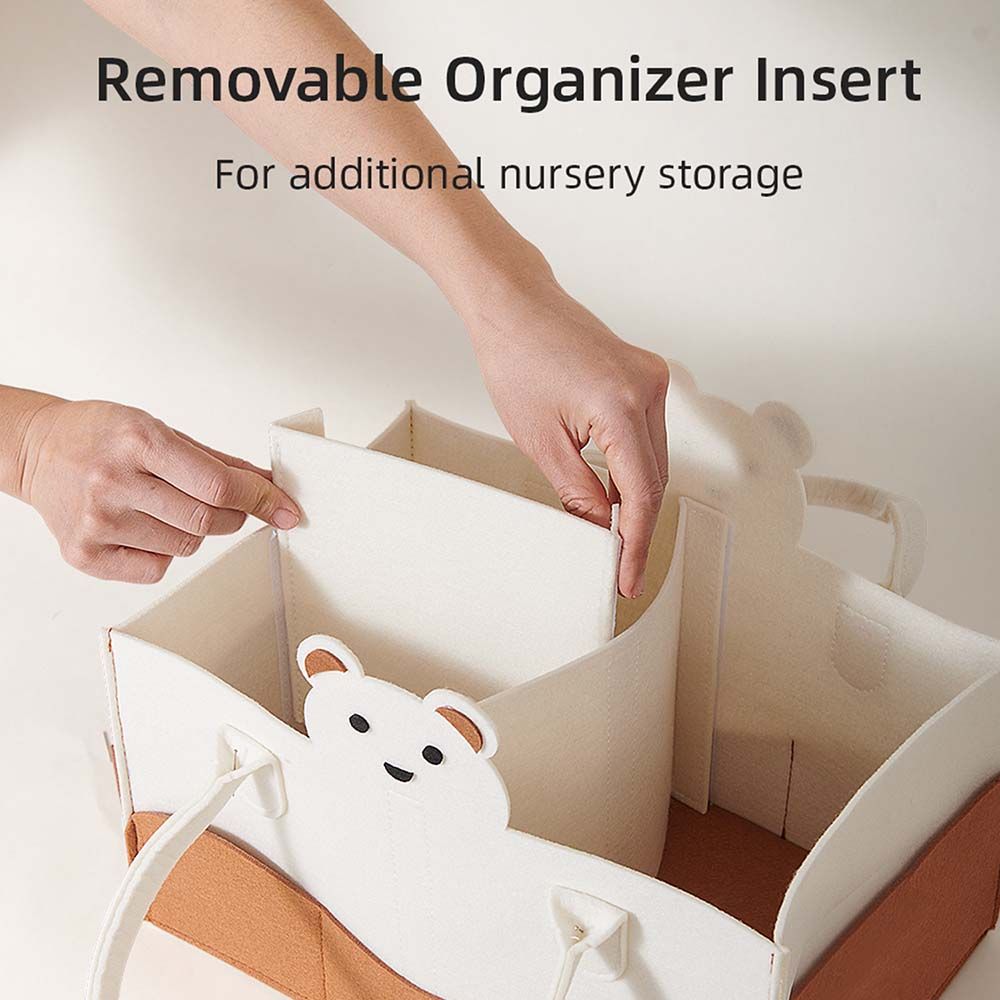 Sunveno - Diaper Caddy Organizer - Ivory